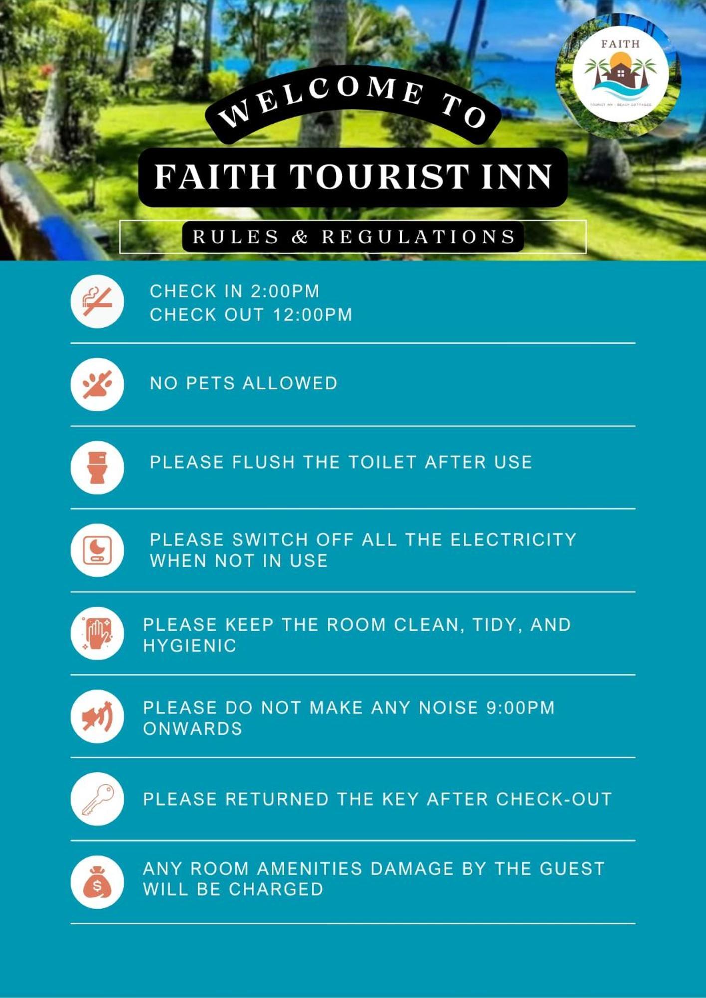Faith Tourist Inn San Vicente  Exterior photo